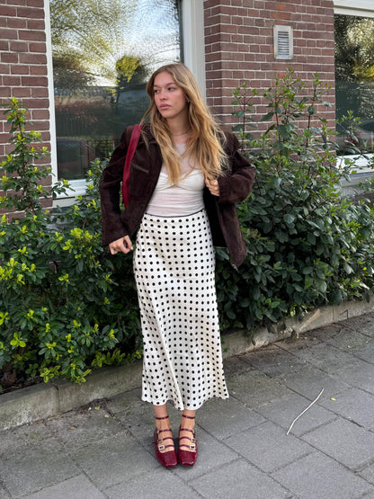 Black Polka dot skirt  - Curated by UME