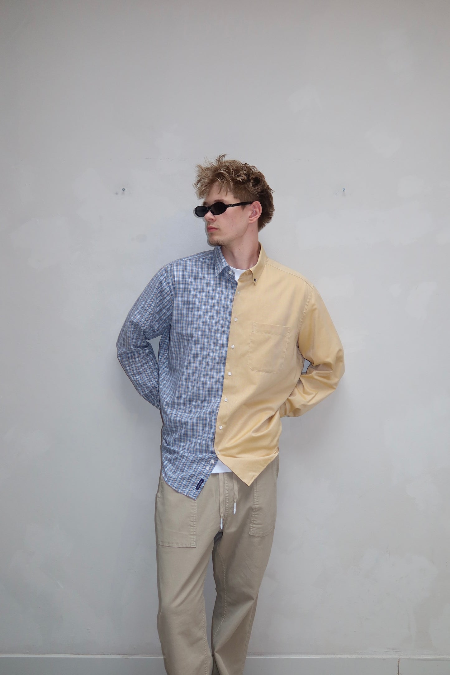 Two in one blouse oversized blouse - Upcycled by ume