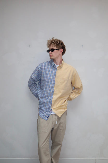 Two in one blouse oversized blouse - Upcycled by ume