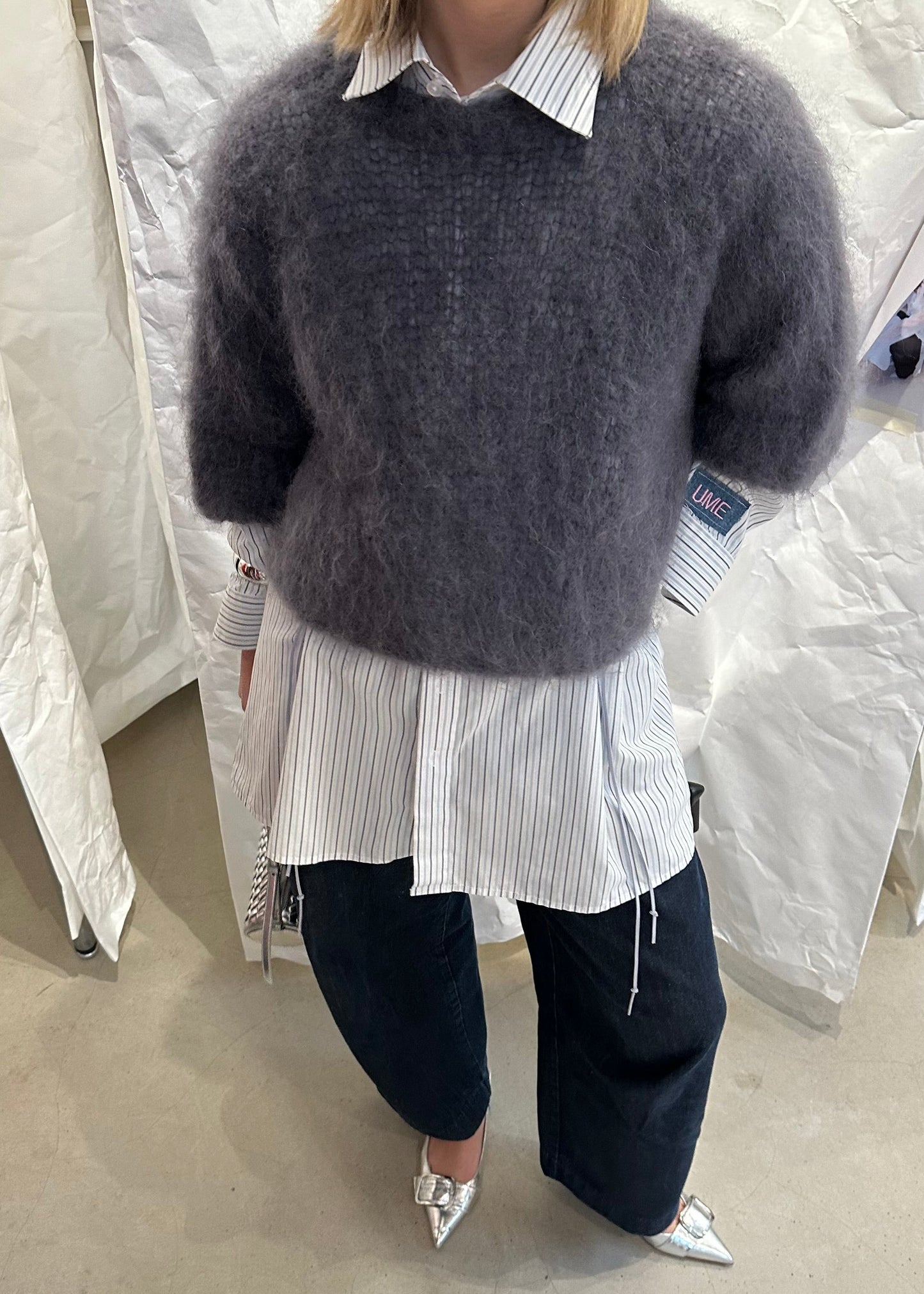 Knitted Sweater Grey - Curated by UME - UME STUDIO