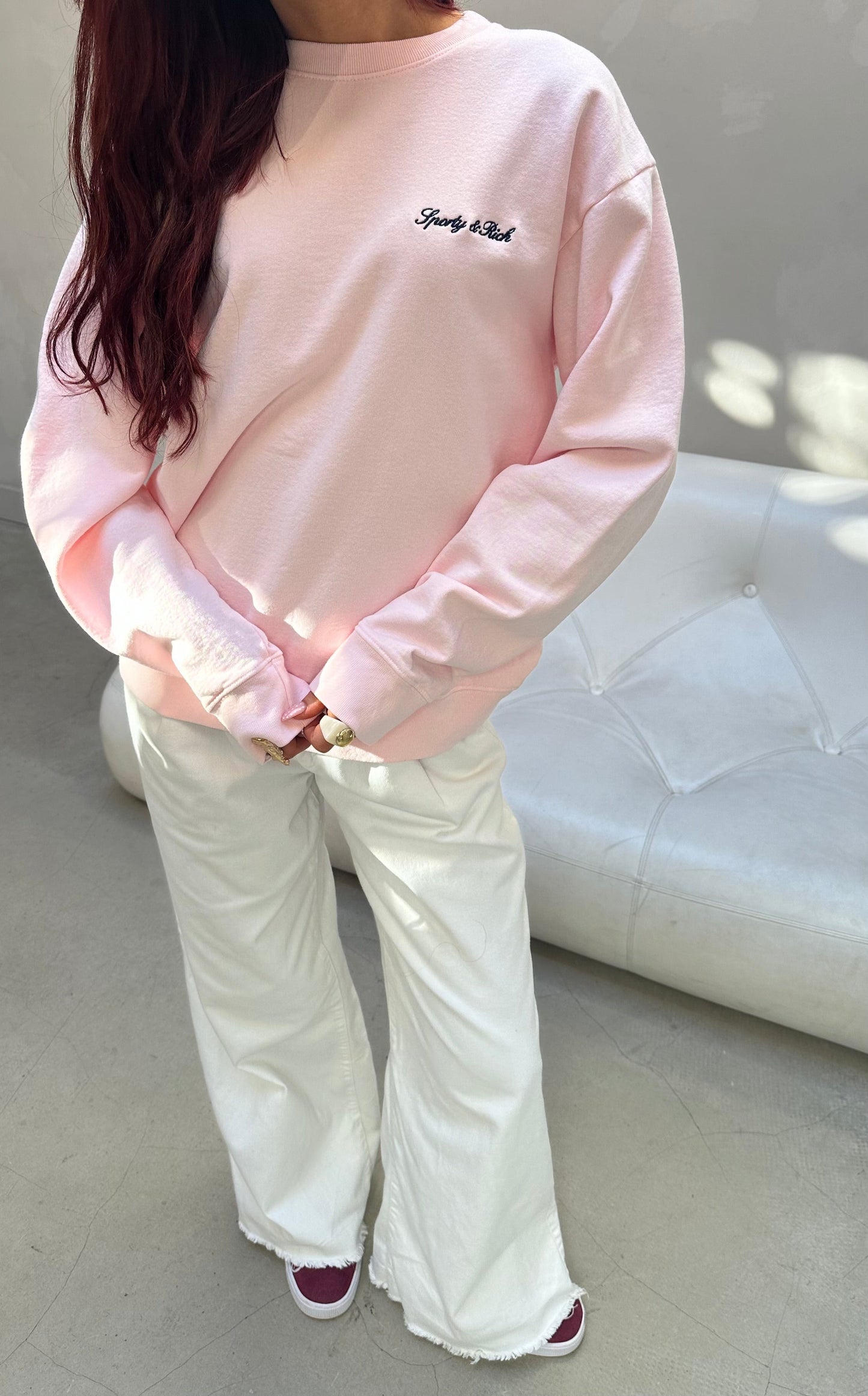 Sporty & rich Light pink - Sweater