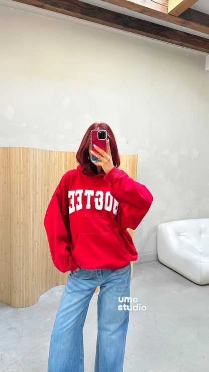 Bo & tee red - hoodie