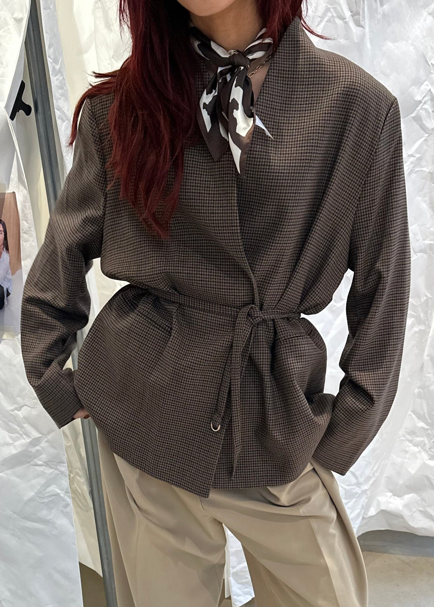 H&M Blazer Brown - UME STUDIO