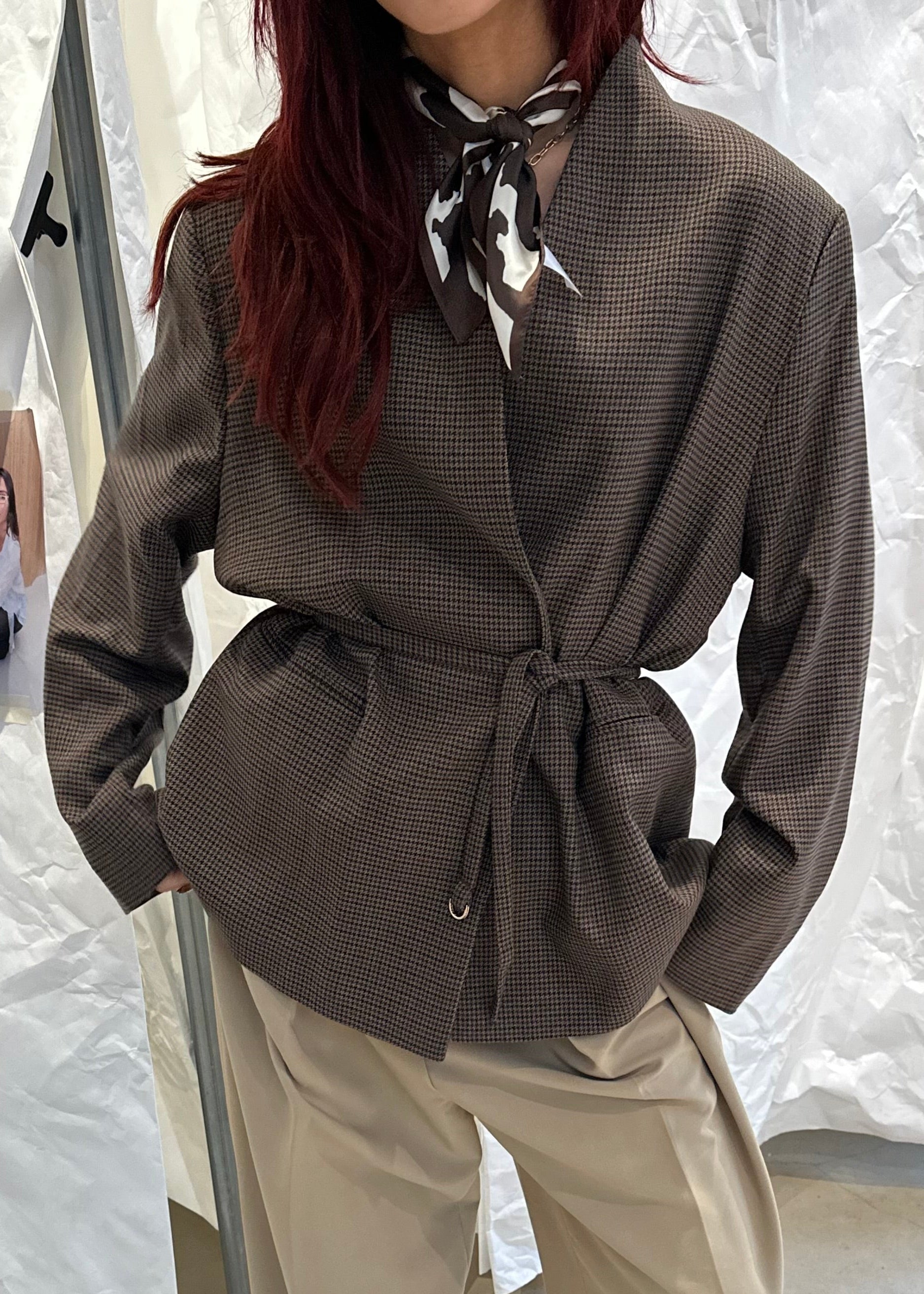 H&M Blazer Brown - UME STUDIO