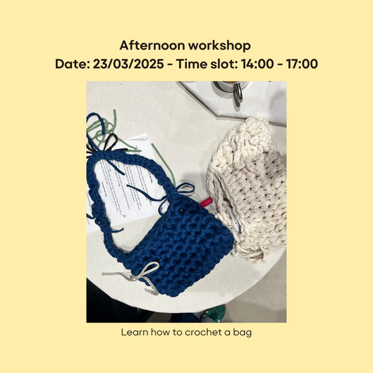 Crochet bag workshop Afternoon 23/03/2024