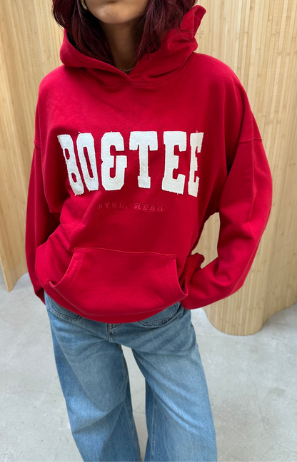 Bo & tee red - hoodie