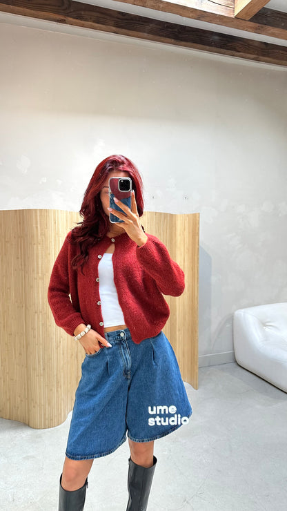 Red coral vest - curated by UME
