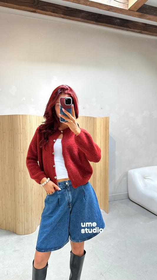 Red coral vest - curated by UME