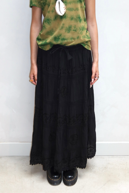 Curated by ume - Long Black Skirt