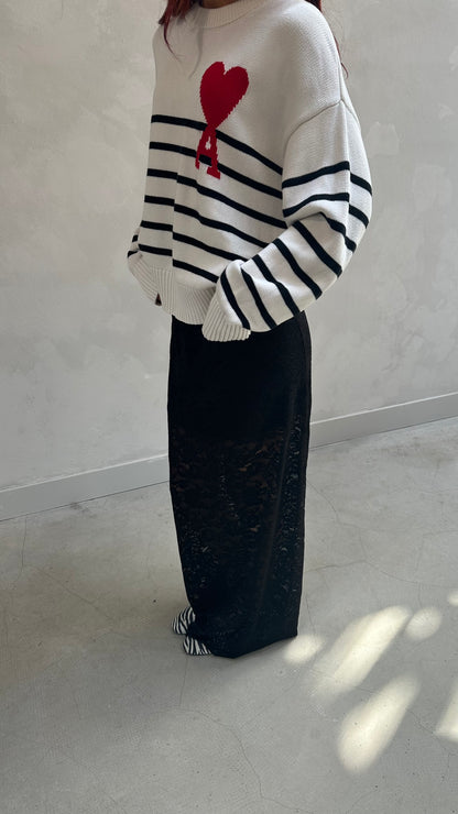 Black lace skirt - Curated by UME