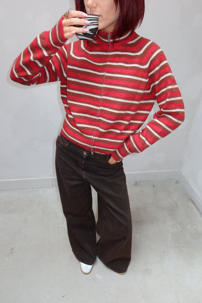 MNG Striped Vest Red - UME STUDIO