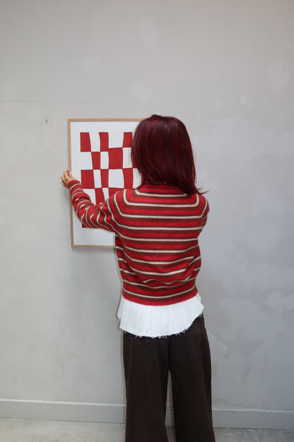 MNG Striped Vest Red - UME STUDIO