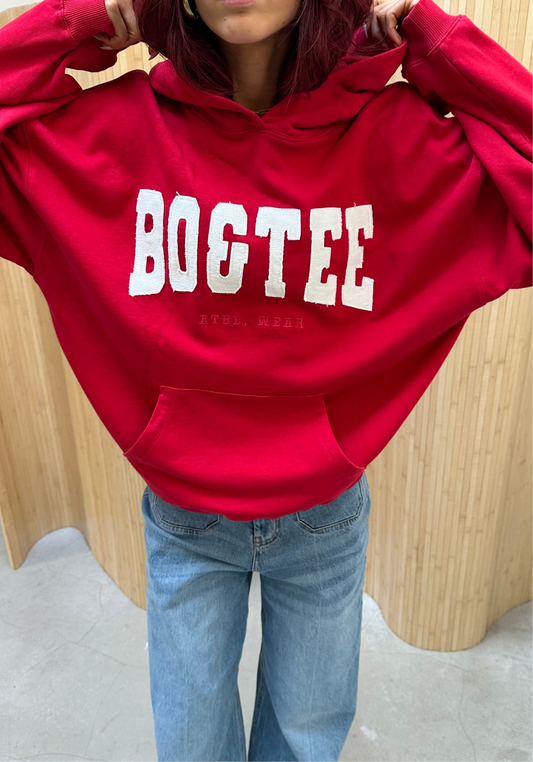 Bo & tee red - hoodie