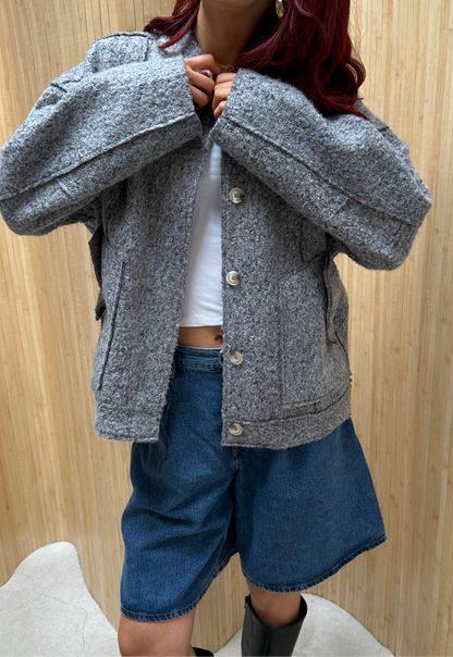 Free people - Grey wooljacket