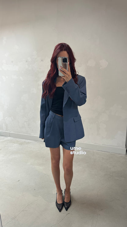 Na-kd Midnight blue suit  - Blazer & short
