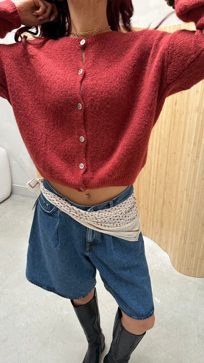 Red coral vest - curated by UME