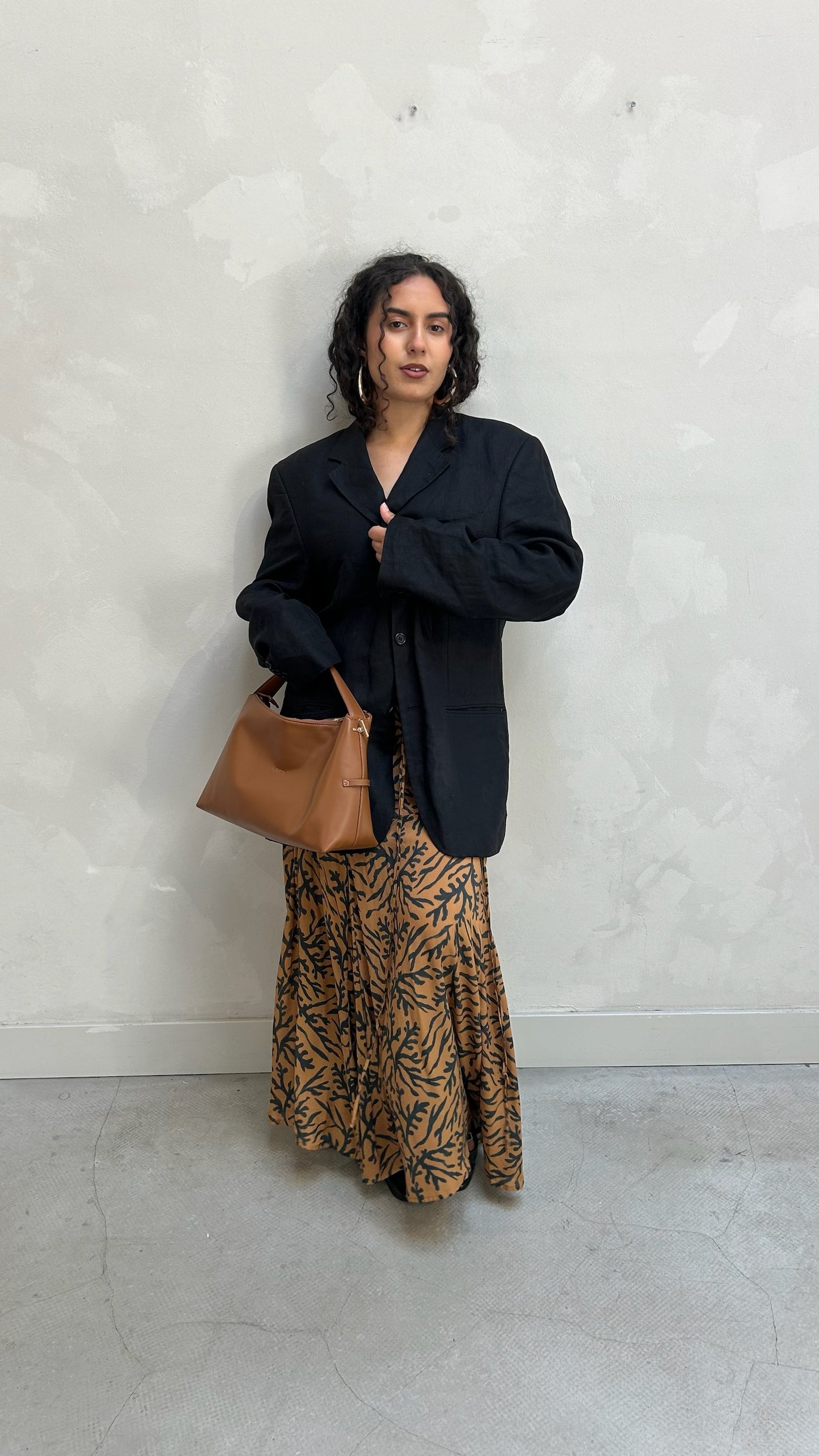 Osale Brown flared maxi - Skirt