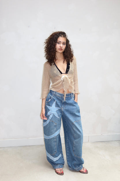 Star jeans - upcycled by ume