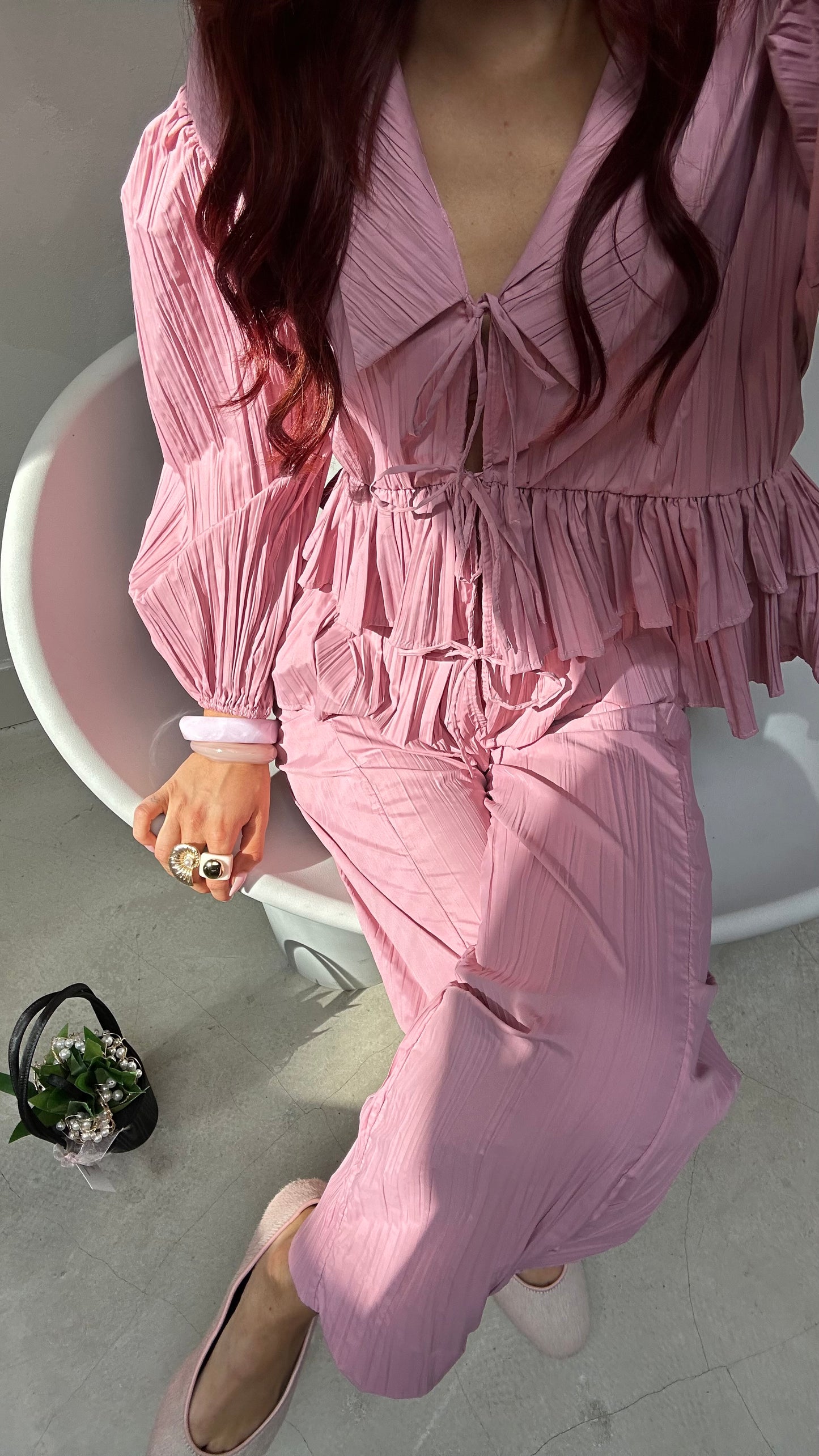 Stine Goya pink - Pants