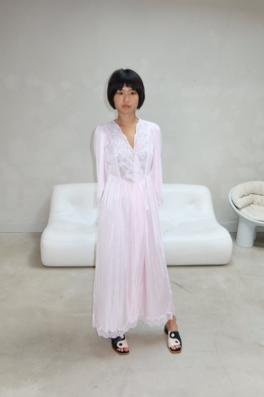 Ume Studio - Vintage Long Pastel Pink Dress
