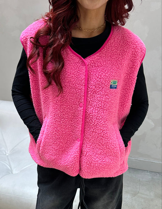 American vintage Pink - Gilet