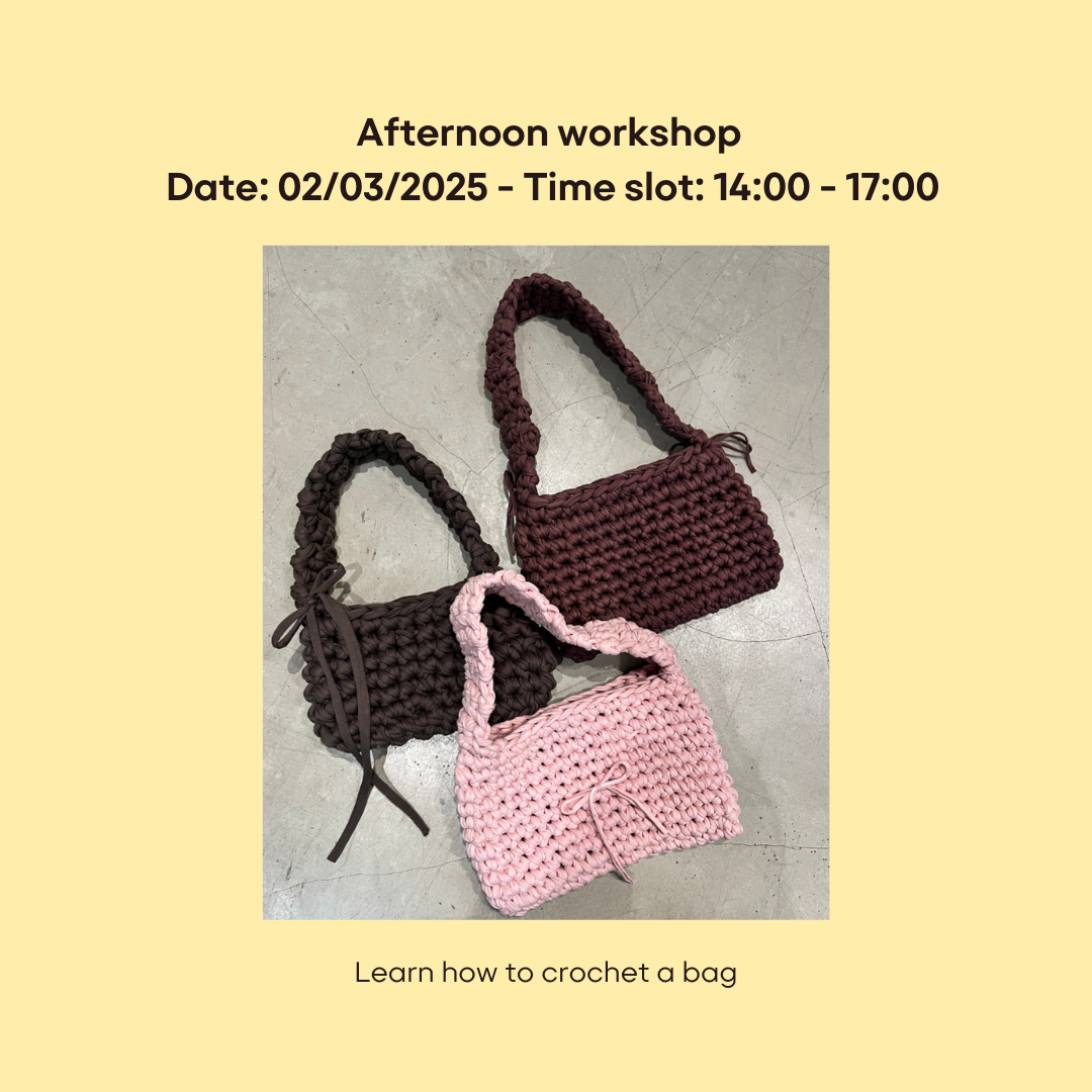 Crochet bag workshop Afternoon 02/03/2024