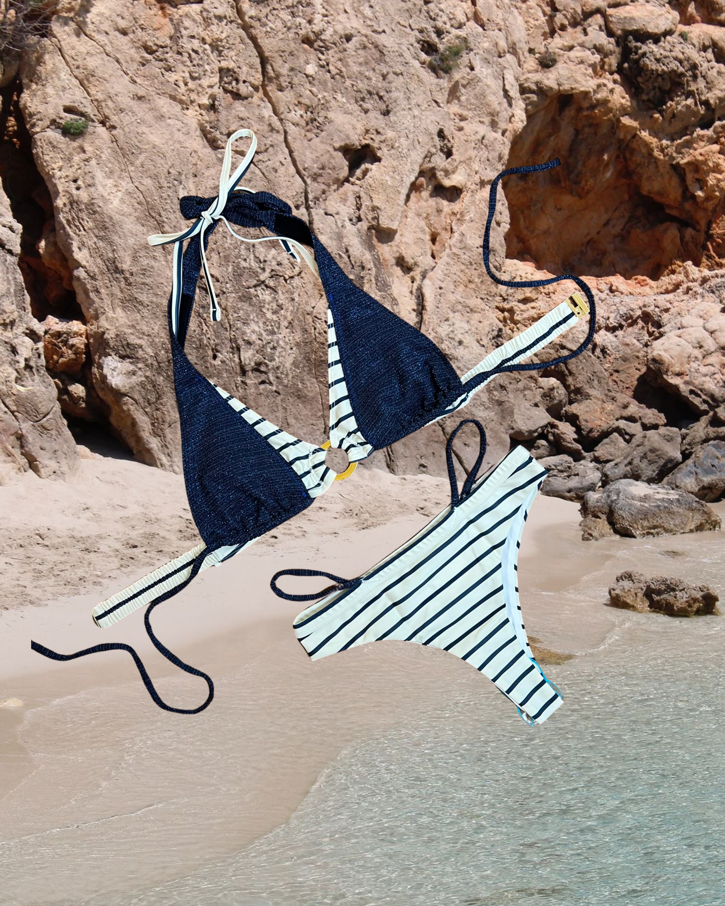 The Upcycled Tully & Nina Blue / white Bottom - UME x Butter & Hazel