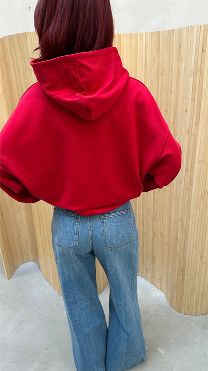 Bo & tee red - hoodie