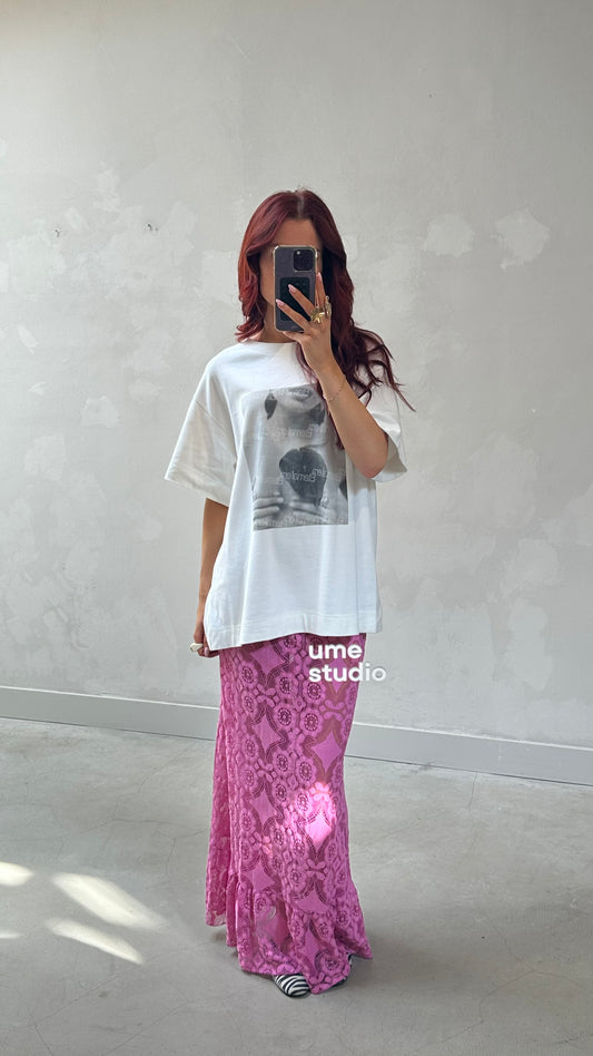 Lace skirt pink - Curated by UME