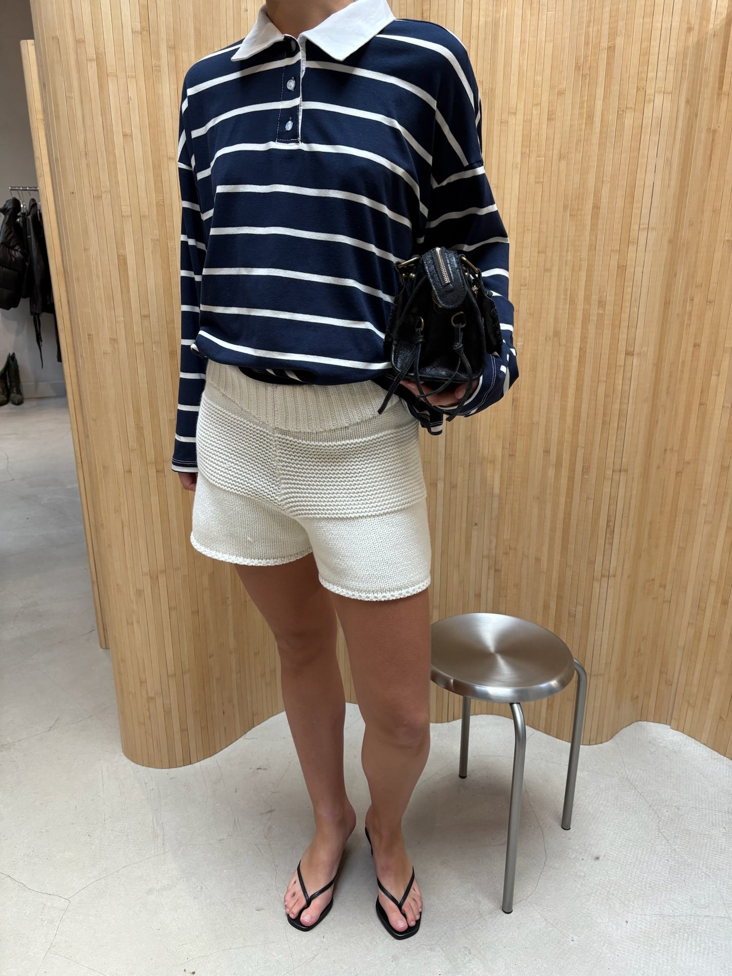 Striped Polo Navy - Curated by UME