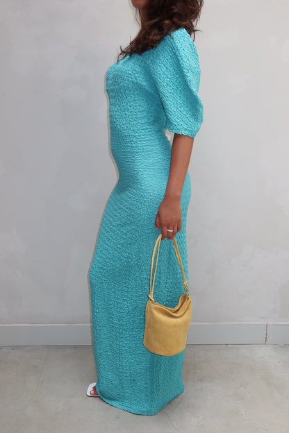 Résumé Turquoise lace up- Maxi dress