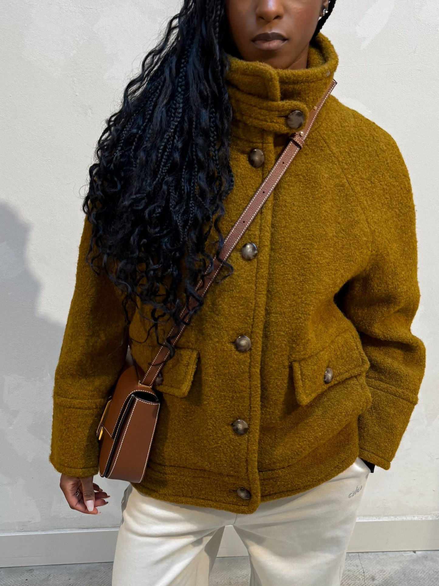 Sezane Peacoat Jacket Kaki