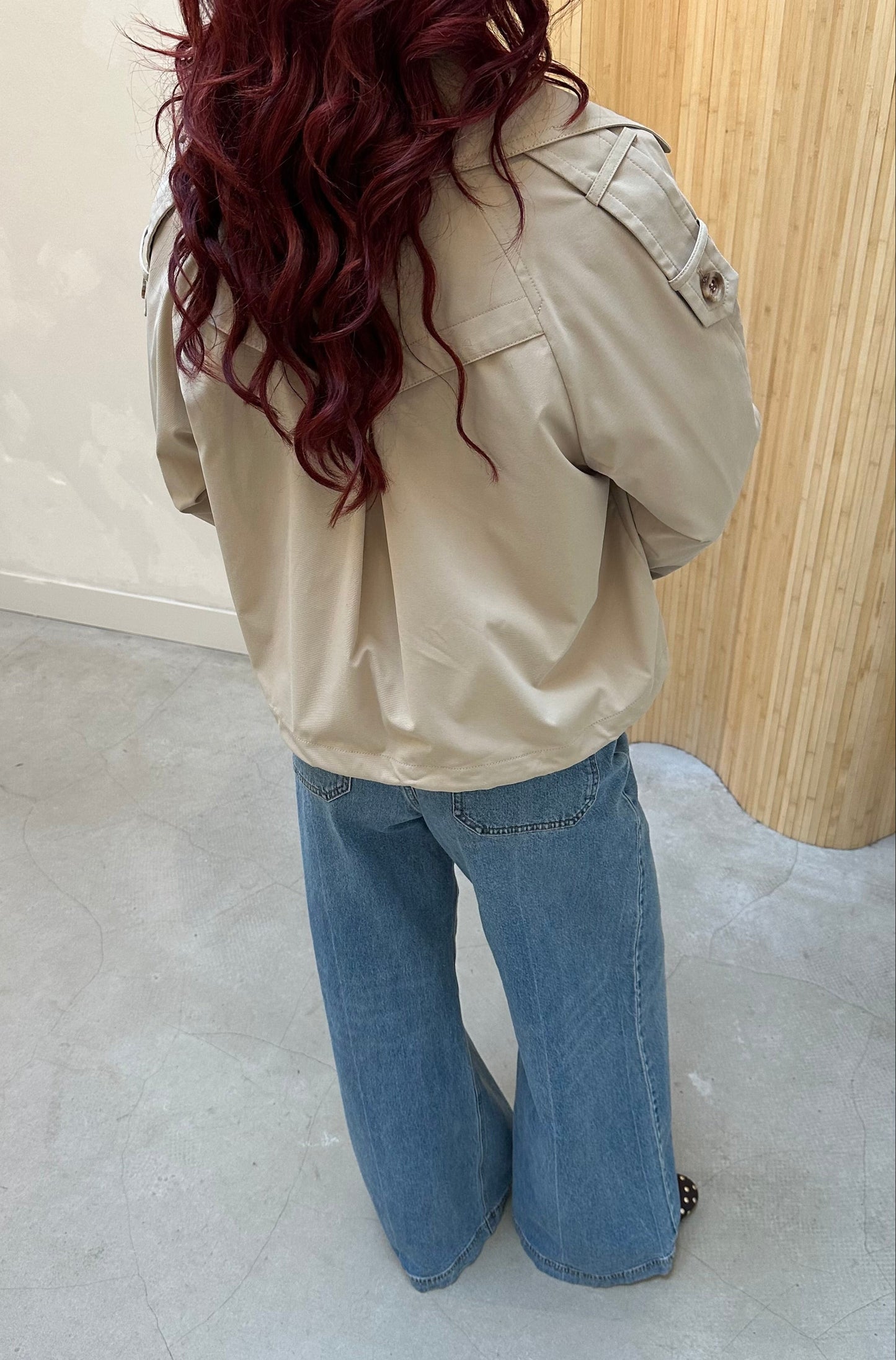 Beaumont cropped trenchcoat - jacket