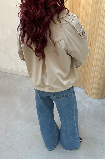 Beaumont cropped trenchcoat - jacket