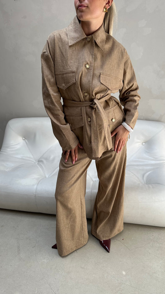 Sessùn wide leg beige - Pants