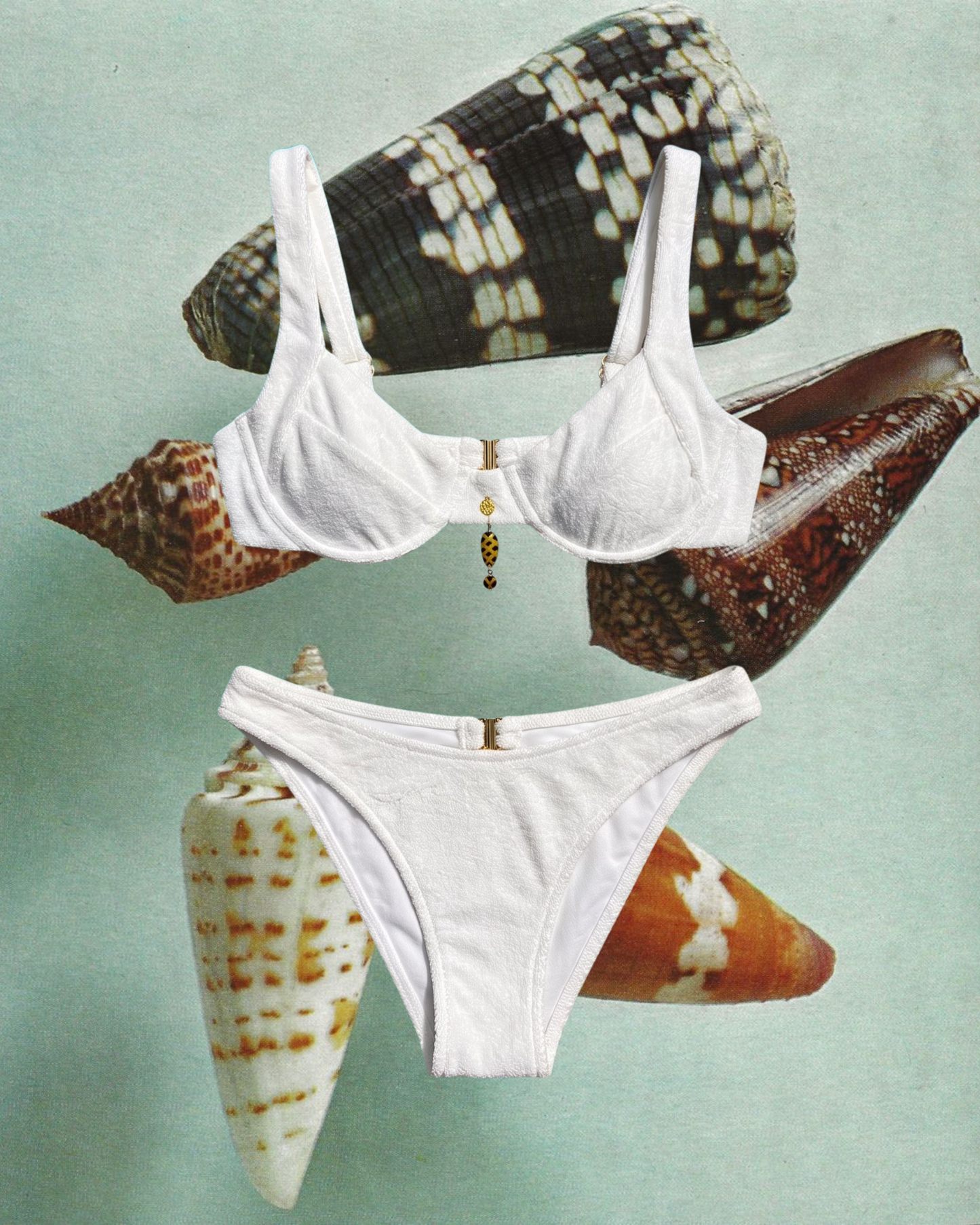 The Upcycled Surf Bottom White  - UME x Butter & Hazel