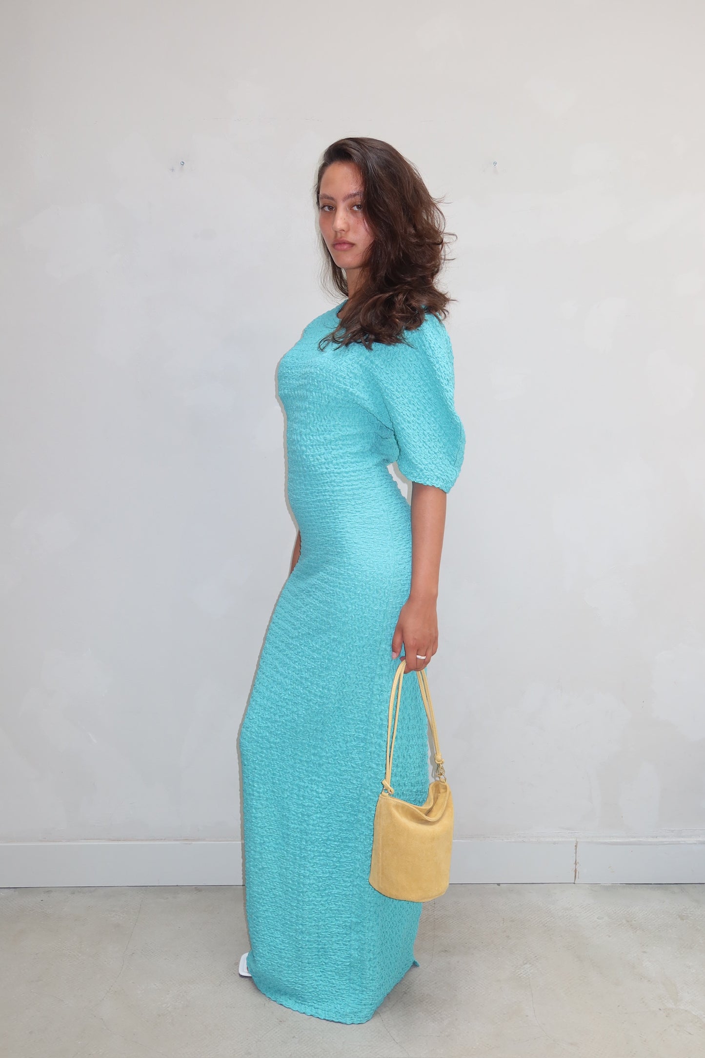 Résumé Turquoise lace up- Maxi dress