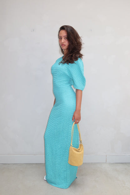 Résumé Turquoise lace up- Maxi dress
