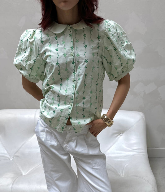 Résumé embroidered flower - blouse