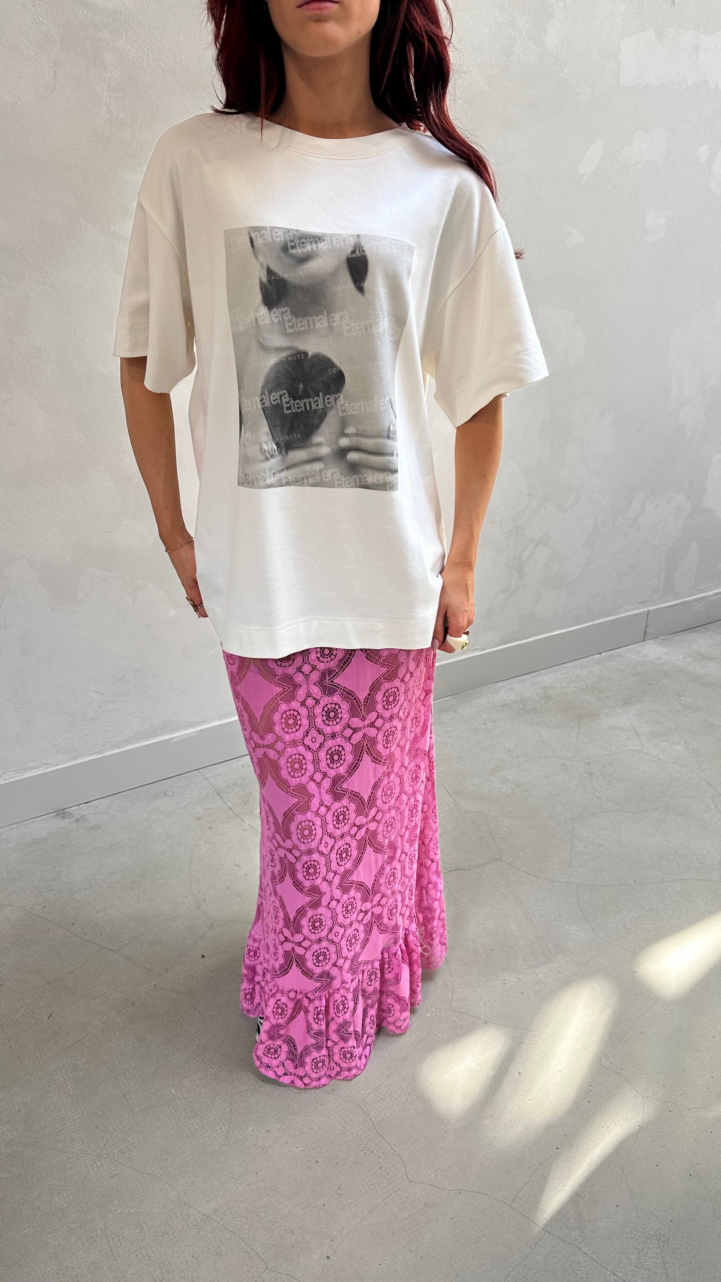 Lace skirt pink - Curated by UME