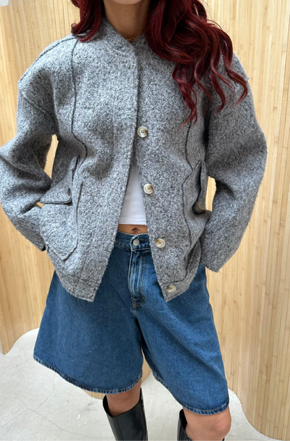 Free people - Grey wooljacket