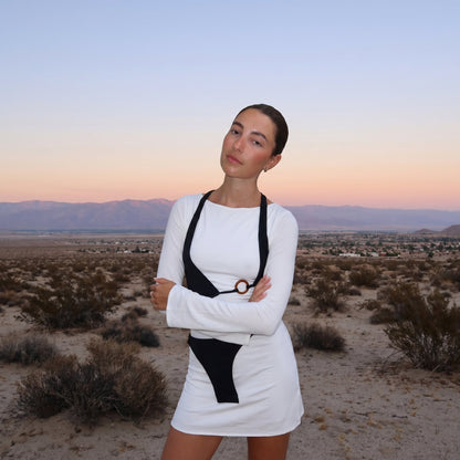 Unknown Short Dress White - influencer