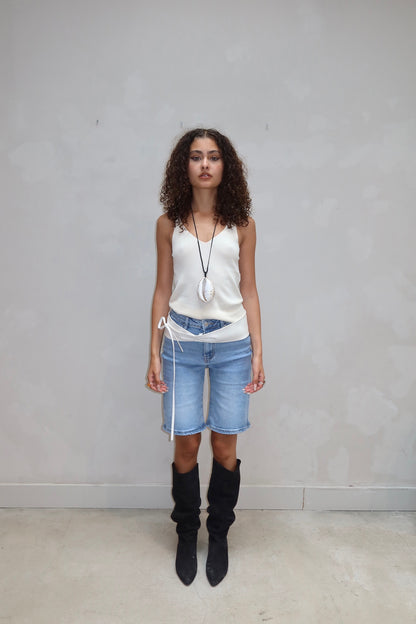 Curated by ume - Blue Jeans Short