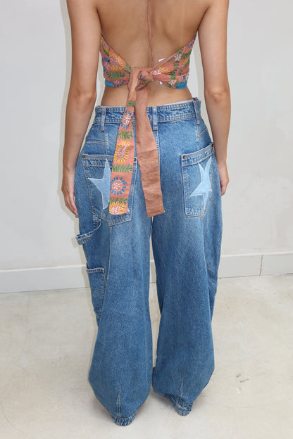 Star jeans - upcycled by ume