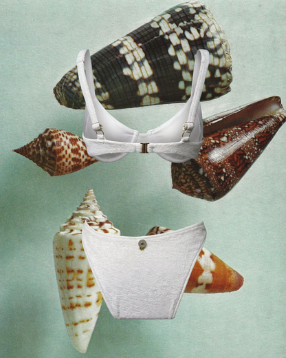 The Upcycled Surf Bottom White  - UME x Butter & Hazel