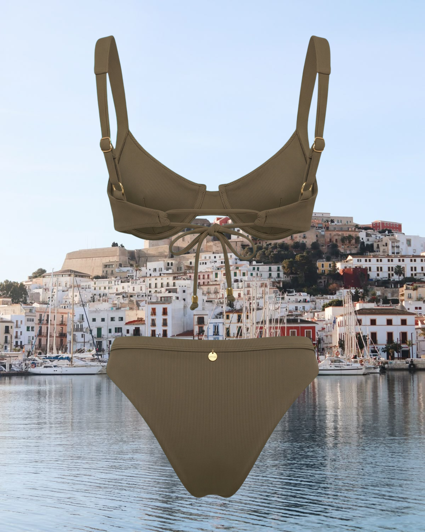 The Upcycled Marie Bottom Rib Green - UME x Butter & Hazel