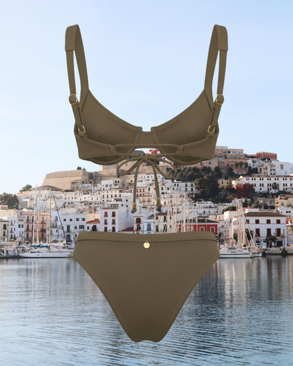The Upcycled Marie Bottom Rib Green - UME x Butter & Hazel