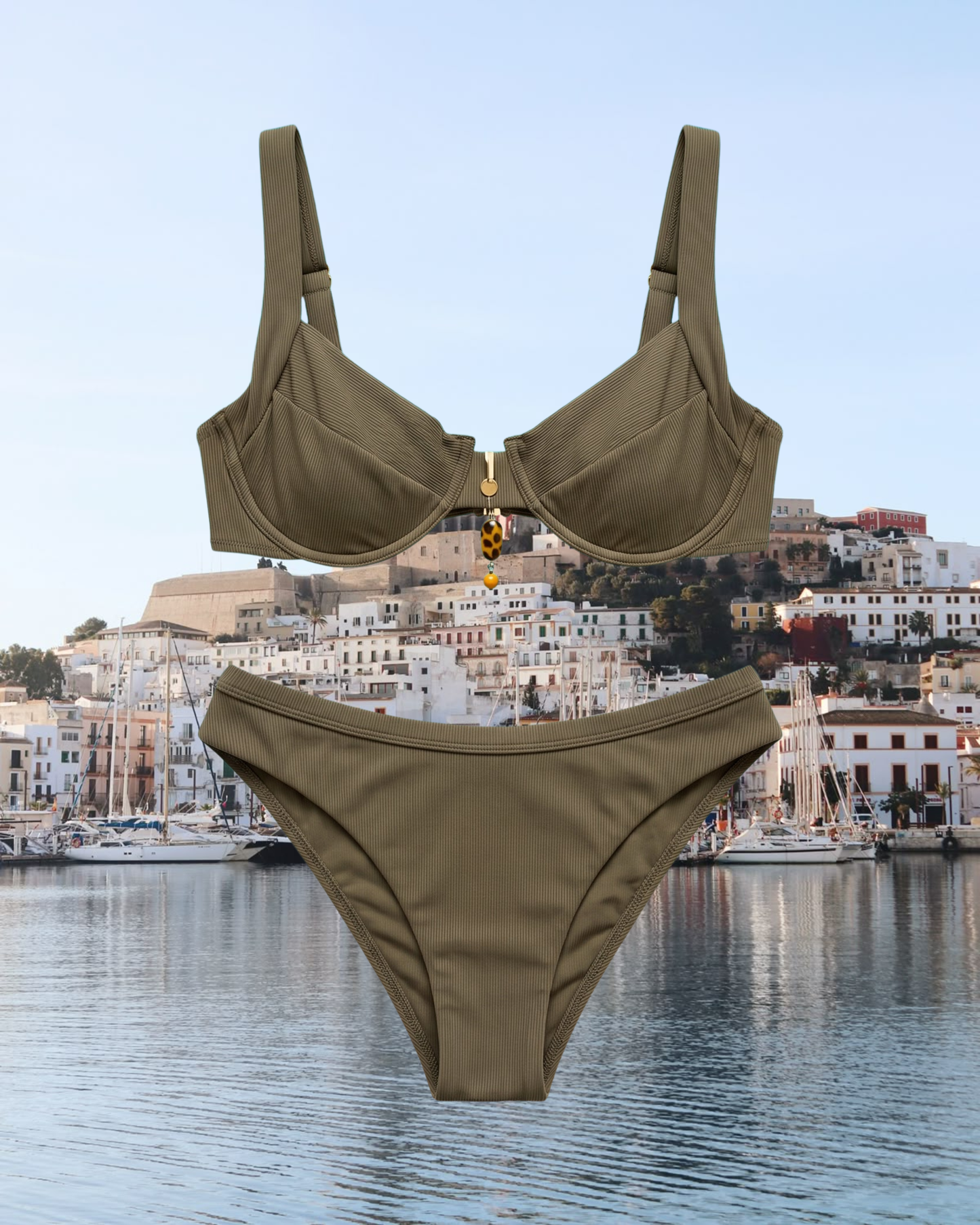The Upcycled Marie Bottom Rib Green - UME x Butter & Hazel