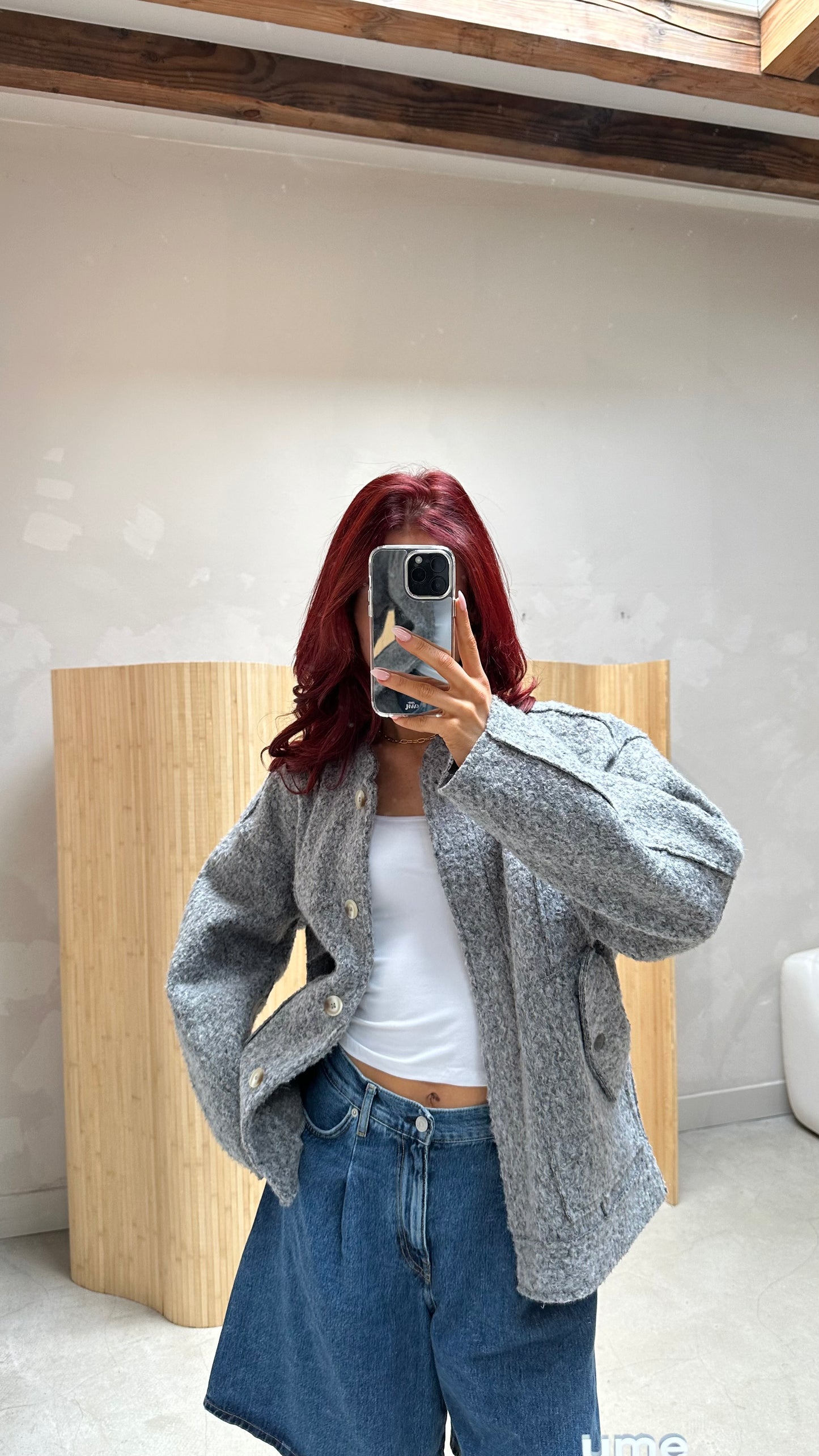 Free people - Grey wooljacket
