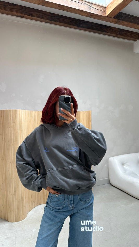 Scuffers blue graphic - hoodie